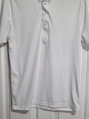Men's White Polo Shirt - Classic Short Sleeve Medium
